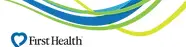 First Health logo featuring a heart symbol and colorful wave designs, representing SagePoint Behavioral Health's network of insurance and payment options for mental health services.
